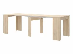 Vente-unique Mesa consola extensible para 10 personas - 4 extensiones - Natural claro - ONEGA Color natural claro Hot