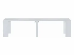 Vente-unique Mesa consola extensible para 12 cubiertos - 6 extensiones - - ONEGA Blanco Online