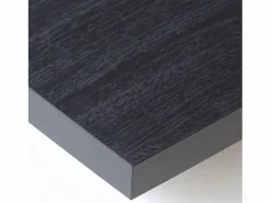 Skraut Home Mesa Consola extensible, 180x90x73cm, Para 8 comensales, Patas madera maciza, Negro Clearance