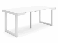 Skraut Home Mesa Extensible|Mesa Consola extensible, 180x90x73cm, Para 8 comensales, Patas madera maciza,