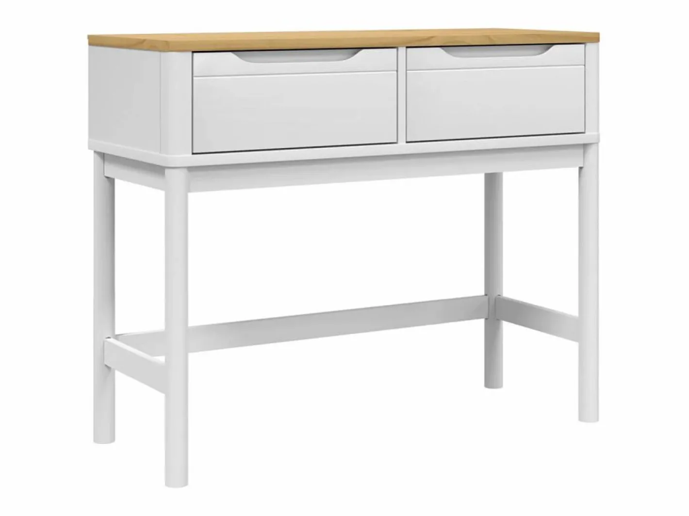 Mesa consola FLORO madera maciza de pino 89,5x36,5x73 cm^Clicnbuy New