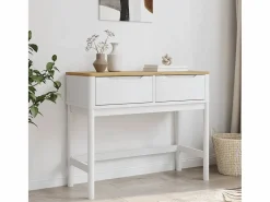 Mesa consola FLORO madera maciza de pino 89,5x36,5x73 cm^Clicnbuy New