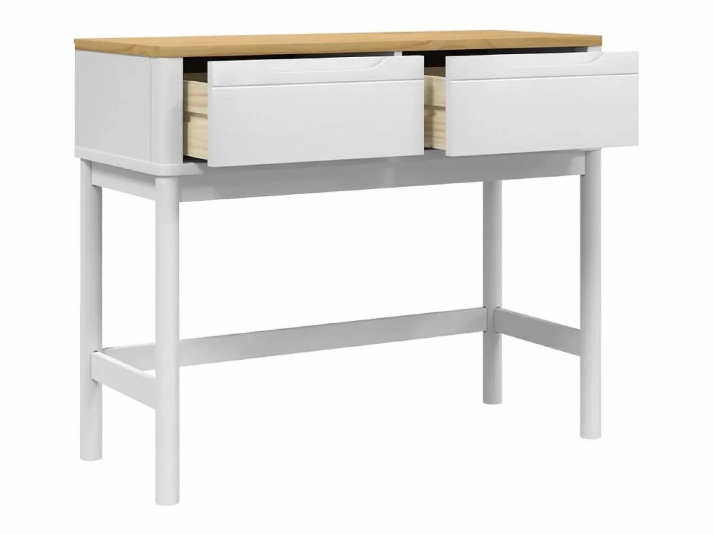 Mesa consola FLORO madera maciza de pino 89,5x36,5x73 cm^Clicnbuy New