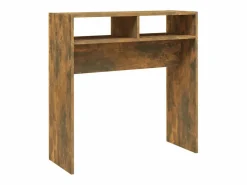 Mesa consola madera contrachapada roble ahumado 78x30x80 cm^Clicnbuy Best