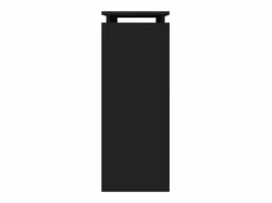 Clicnbuy Mesa consola madera contrachapada 80x30x80 cm Negro Hot
