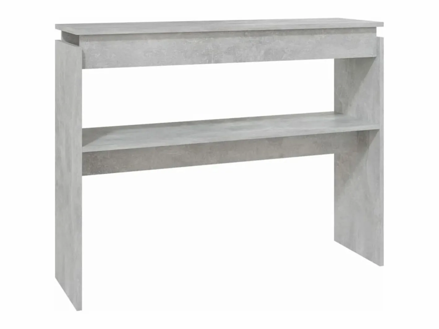 Clicnbuy Mesa consola madera contrachapada hormigón 102x30x80 cm Gris Best