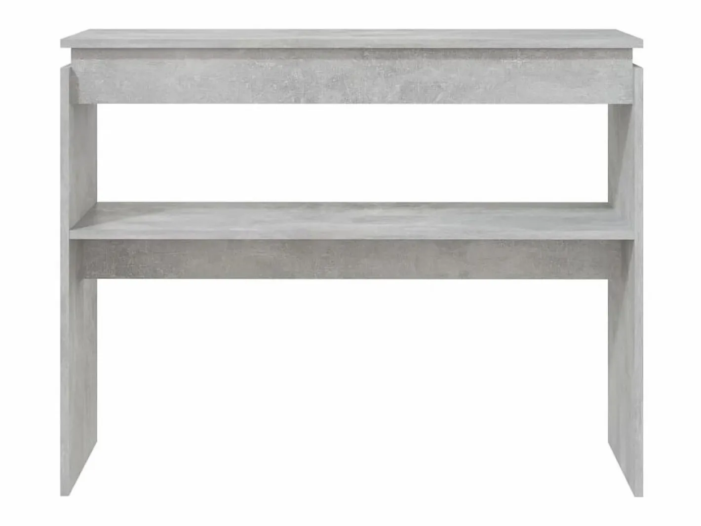 Clicnbuy Mesa consola madera contrachapada hormigón 102x30x80 cm Gris Best