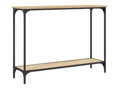 Mesa consola madera de ingeniería roble Sonoma 101x30,5x75 cm^Clicnbuy Hot