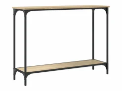 Mesa consola madera de ingeniería roble Sonoma 101x30,5x75 cm^Clicnbuy Hot