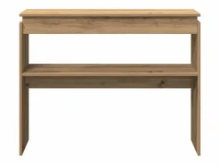 Mesa consola madera de ingeniería roble artesanal 102x30x80 cm^Clicnbuy Outlet