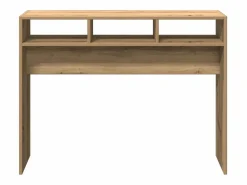 Mesa consola madera de ingeniería roble artesanal 105x30x80 cm^Clicnbuy Outlet