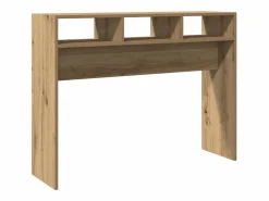 Mesa consola madera de ingeniería roble artesanal 105x30x80 cm^Clicnbuy Outlet
