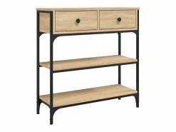 Clicnbuy Consola|Mesa consola madera de ingeniería roble Sonoma 72,5x25x75 cm