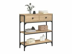 Clicnbuy Consola|Mesa consola madera de ingeniería roble Sonoma 72,5x25x75 cm