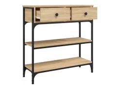 Clicnbuy Consola|Mesa consola madera de ingeniería roble Sonoma 72,5x25x75 cm