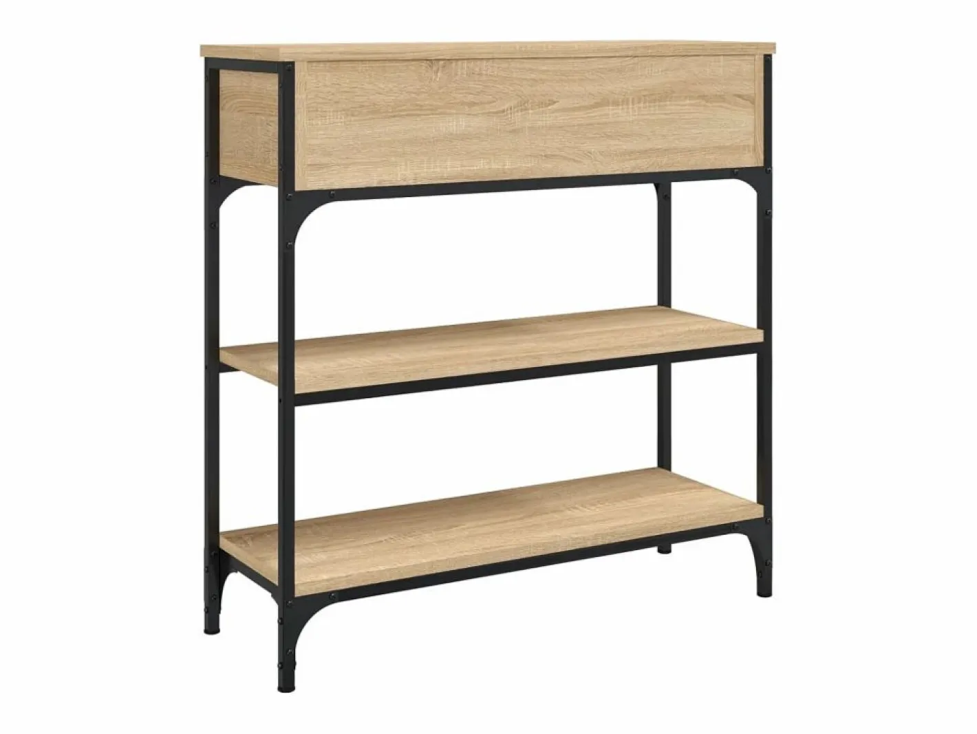 Clicnbuy Consola|Mesa consola madera de ingeniería roble Sonoma 72,5x25x75 cm