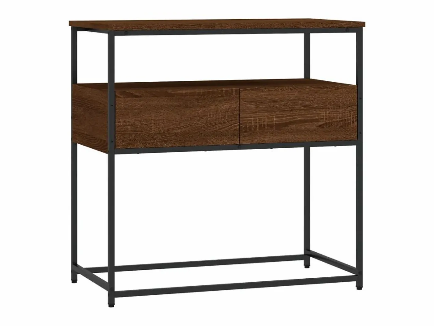 Mesa consola madera de ingeniería marrón roble 75x40x75 cm^vidaxl Outlet