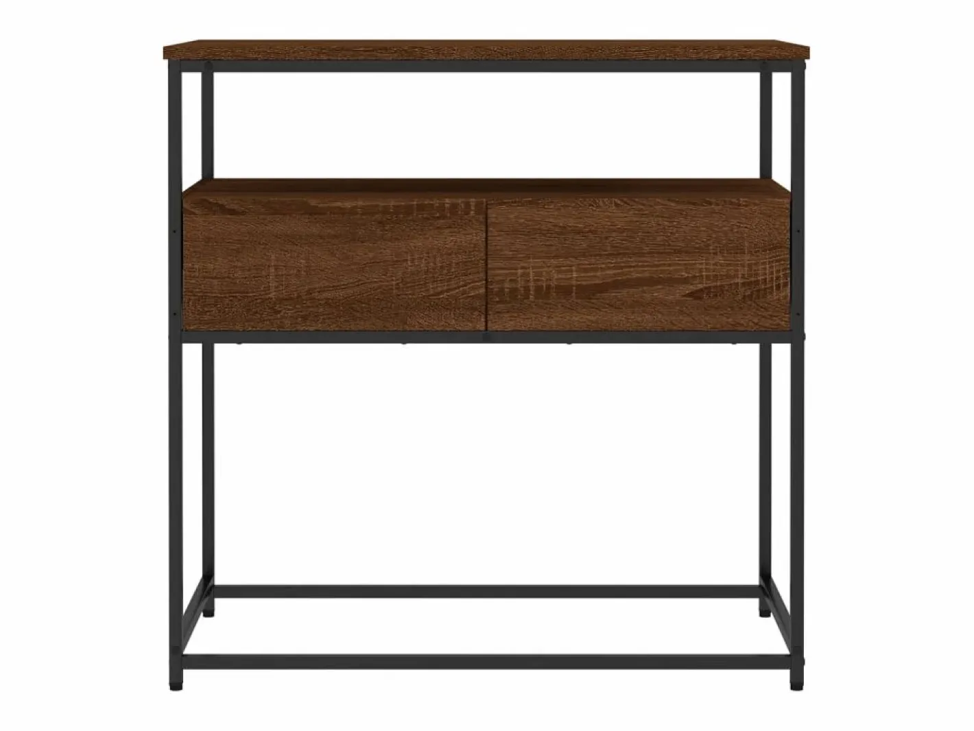 Mesa consola madera de ingeniería marrón roble 75x40x75 cm^vidaxl Outlet