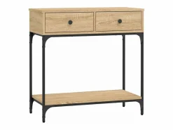 Clicnbuy Consola|Mesa consola madera de ingeniería roble Sonoma 75x34,5x75 cm