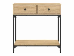 Clicnbuy Consola|Mesa consola madera de ingeniería roble Sonoma 75x34,5x75 cm