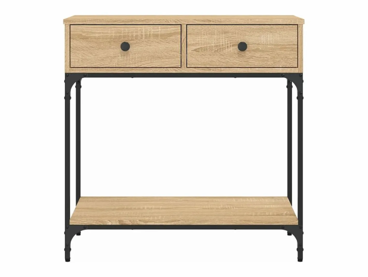 Clicnbuy Consola|Mesa consola madera de ingeniería roble Sonoma 75x34,5x75 cm