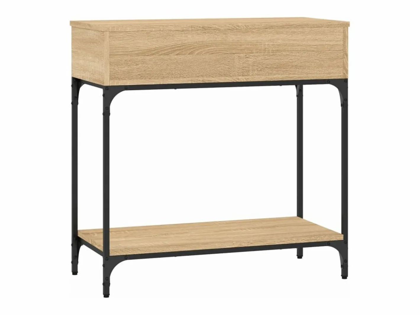 Clicnbuy Consola|Mesa consola madera de ingeniería roble Sonoma 75x34,5x75 cm
