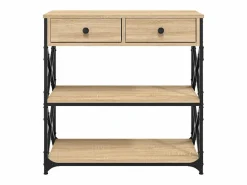 Mesa consola madera de ingeniería roble Sonoma 75x28x75 cm^Clicnbuy