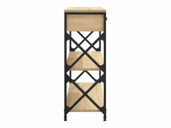 Mesa consola madera de ingeniería roble Sonoma 75x28x75 cm^Clicnbuy