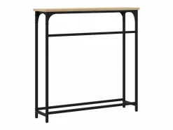 Clicnbuy Consola|Mesa consola madera de ingeniería roble Sonoma 75x19,5x75 cm