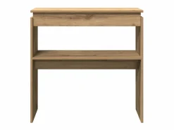 Clicnbuy Consola|Mesa consola madera de ingeniería roble artesanal 80x30x80 cm