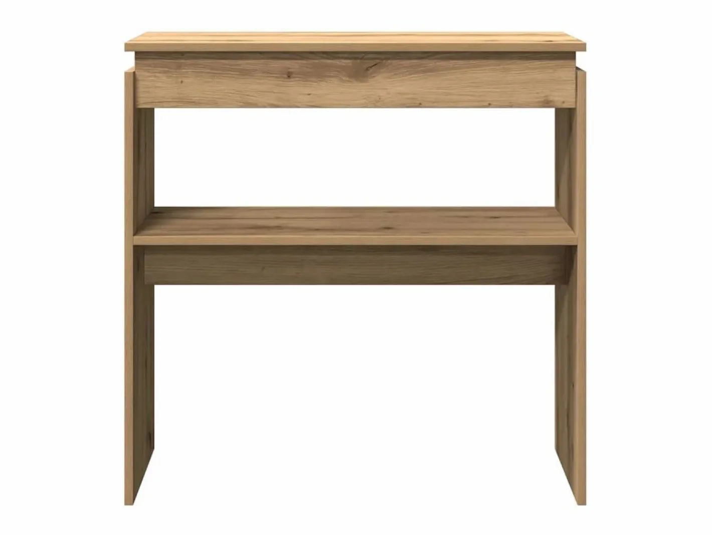 Clicnbuy Consola|Mesa consola madera de ingeniería roble artesanal 80x30x80 cm