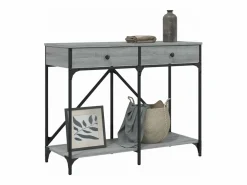 Clicnbuy Mesa consola madera de ingeniería Sonoma 100x39x78,5 cm Gris