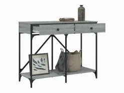 Clicnbuy Mesa consola madera de ingeniería Sonoma 100x39x78,5 cm Gris