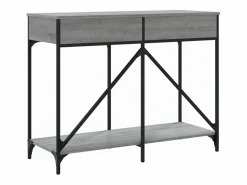 Clicnbuy Mesa consola madera de ingeniería Sonoma 100x39x78,5 cm Gris