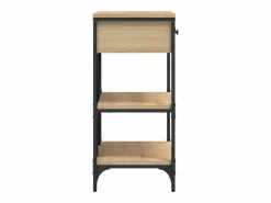 Mesa consola madera de ingeniería roble Sonoma 75x34,5x75 cm^Clicnbuy Outlet