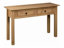 vidaxl Mesa consola madera maciza pino Panamá Range 110x40x72 cm Color natural claro Sale