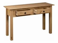 vidaxl Mesa consola madera maciza pino Panamá Range 110x40x72 cm Color natural claro Sale