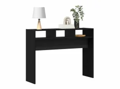 Clicnbuy Mesa Consola Roble 105 x 30 x 80 cm Madera contrachapada Negro Discount