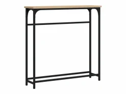 Mesa consola roble Sonoma 75x19,5x75 cm madera de ingeniería^vidaxl