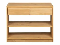 Clicnbuy Consola|Mesa consola SAUDA madera maciza de pino roble 89,5x36,5x73 cm