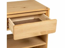 Clicnbuy Consola|Mesa consola SAUDA madera maciza de pino roble 89,5x36,5x73 cm