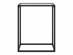 Clicnbuy Mesa consola vidrio templado 60x35x75 cm Transparente New