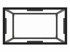Clicnbuy Mesa consola vidrio templado 60x35x75 cm Transparente New