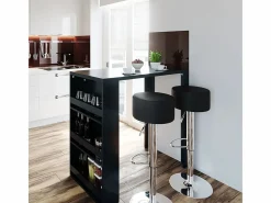Vicco Mueble Bar|Mesa de bar antracita 57x117x106