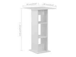 Mesa de bar blanca 60x60x110 cm^Clicnbuy