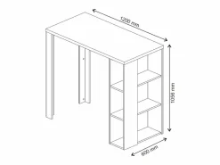 Vicco Mueble Bar|Mesa de bar 120x60x105.6 noel