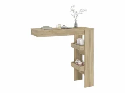 Mesa de bar de pared contrachapada roble Sonoma 102x45x103,5cm^Clicnbuy