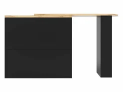 Mesa de bar giratoria de madera con 1 puerta y 2 cajones, isla de cocina con almacenaje, 138 x 39 x 102 cm, color^ New