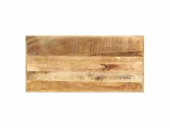 Mueble Bar|Mesa de bar madera maciza de mango rugosa 120x58x107 cm ES138210