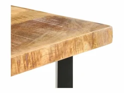 Mueble Bar|Mesa de bar madera maciza de mango rugosa 120x58x107 cm ES138210